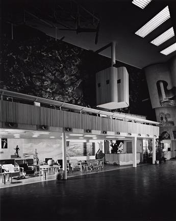 EZRA STOLLER (1915-2004) A pair of photographs of the Finnish Pavilion, New York World's Fair. 1939; printed 1990s.